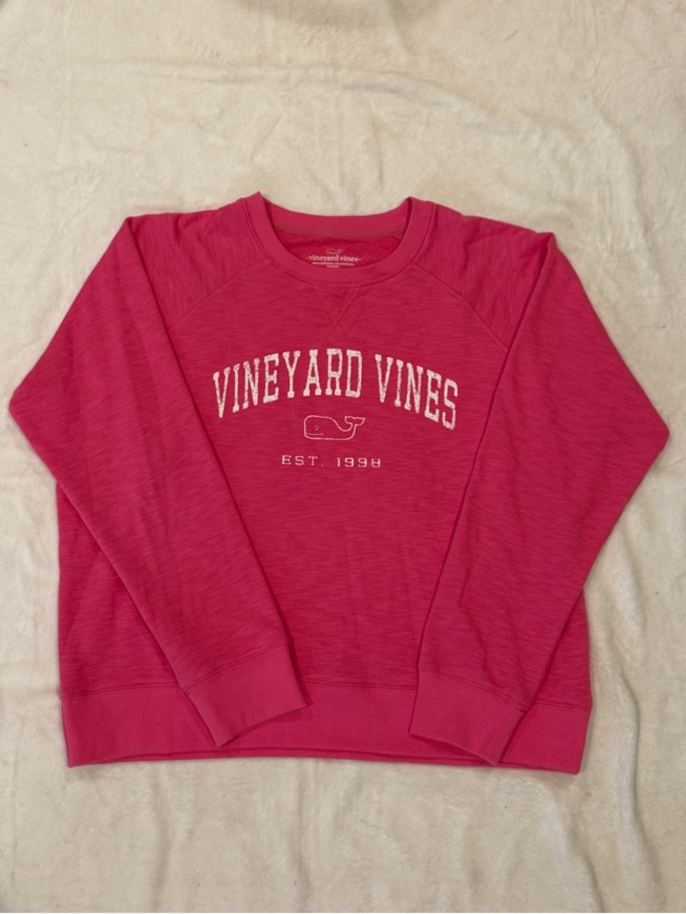 Vineyard Vines Hot Pink Crewneck Pullover